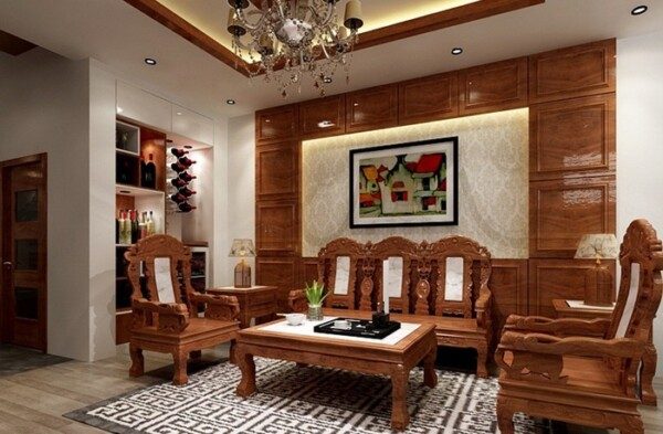 99+ Mẫu bàn ghế gỗ phòng khách đẹp hiện đại giá dưới 5 triệu