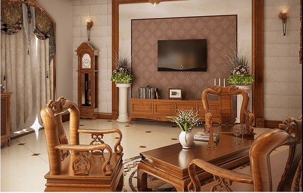99+ Mẫu bàn ghế gỗ phòng khách đẹp hiện đại giá dưới 5 triệu