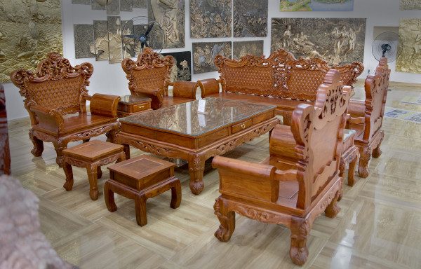 bàn ghế gỗ hương