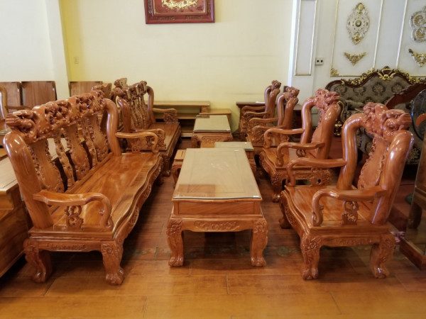 bàn ghế gỗ hương
