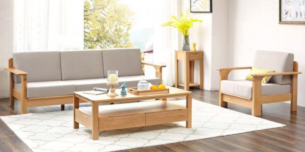 Bàn ghế gỗ phòng khách dưới 10 triệu