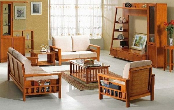 Bàn ghế gỗ phòng khách giá 5 triệu