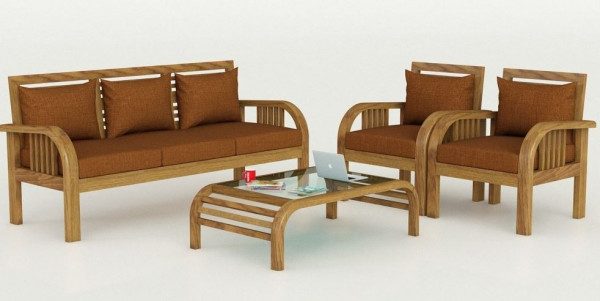 Bàn ghế gỗ phòng khách giá 5 triệu