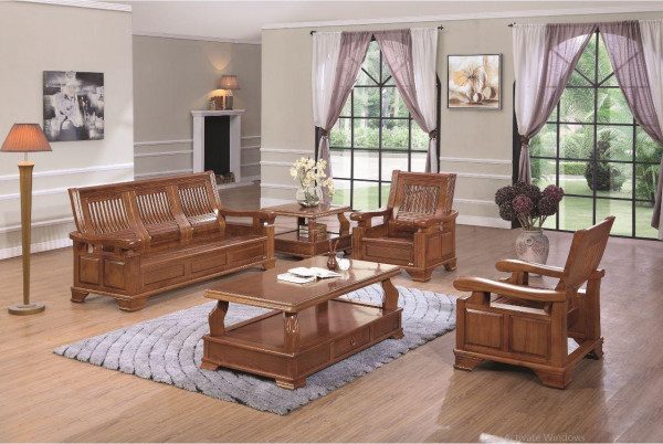 Bàn ghế gỗ phòng khách giá rẻ