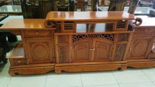 Các mẫu kệ tivi đẹp bằng gỗ
