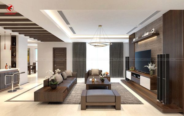 Mẫu bàn ghế gỗ phòng khách đơn giản