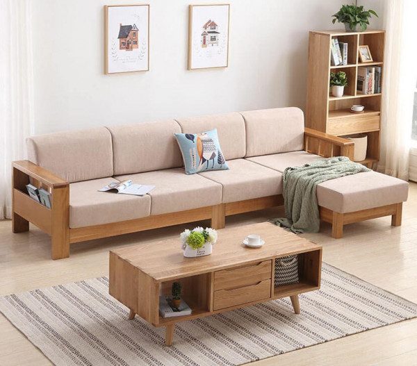 Mẫu bàn ghế gỗ phòng khách đơn giản