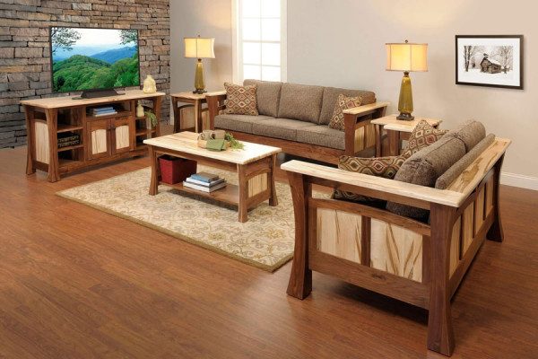 mẫu bàn ghế gỗ phòng khách hiện đại