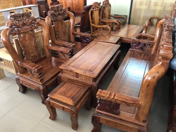 mẫu bàn ghế gỗ phòng khách hiện đại