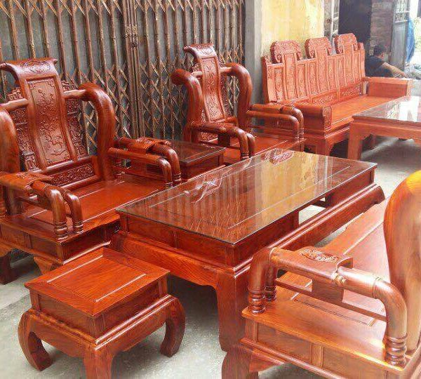 mẫu bàn ghế gỗ phòng khách hiện đại