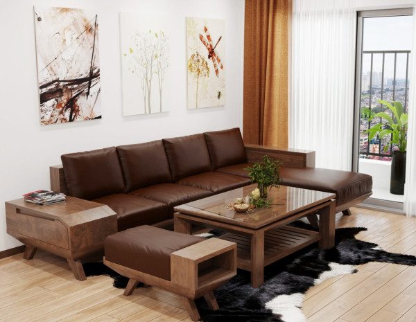 Top 15 mẫu bàn ghế gỗ phòng khách nhỏ HOT nhất thị trường