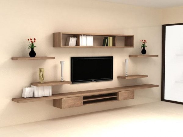Các mẫu kệ tivi đẹp bằng gỗ