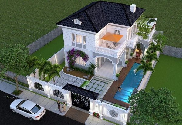 biệt thự nhà vườn 2 tầng