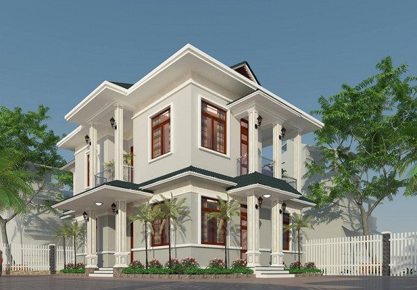 mặt tiền nhà 2 tầng