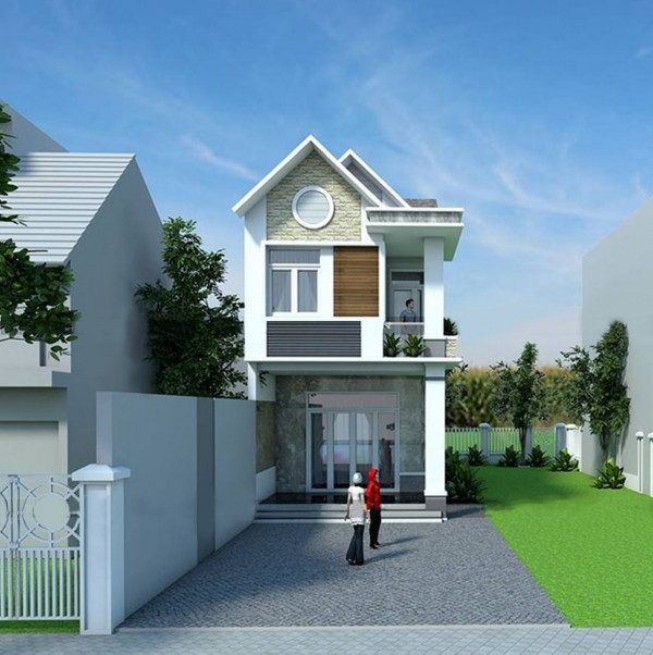 Mẫu nhà ống 2 tầng