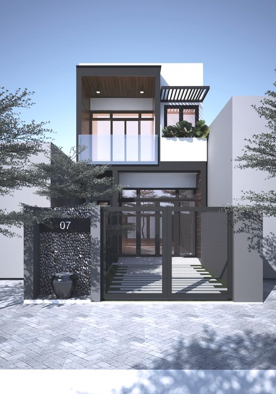 Mẫu nhà ống 2 tầng