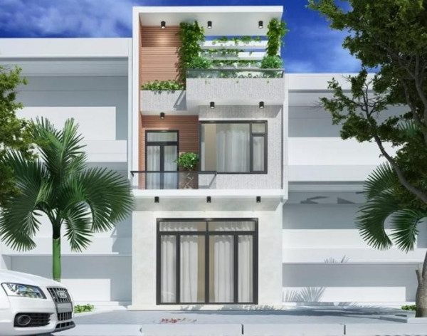 mẫu nhà ống 2 tầng đơn giản