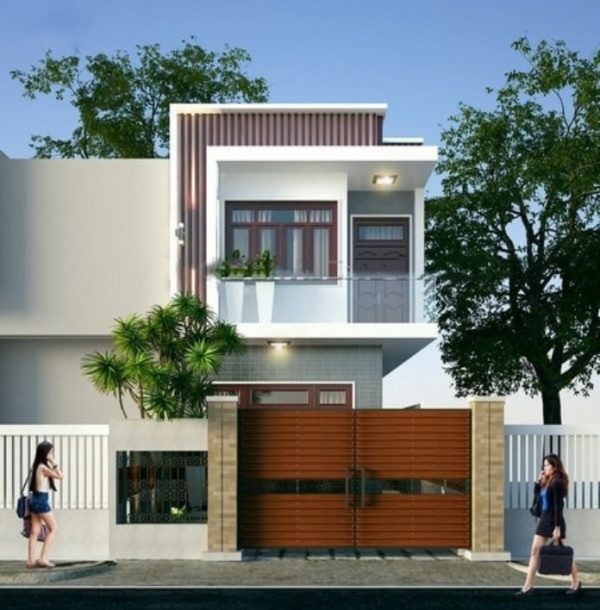 mẫu nhà ống 2 tầng đơn giản