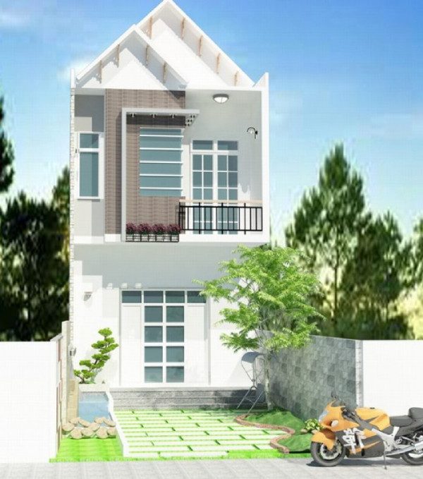 mẫu nhà ống 2 tầng đơn giản