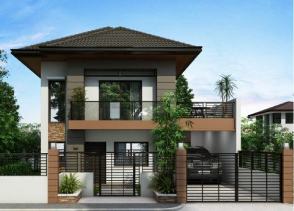 mẫu nhà ống 2 tầng đơn giản
