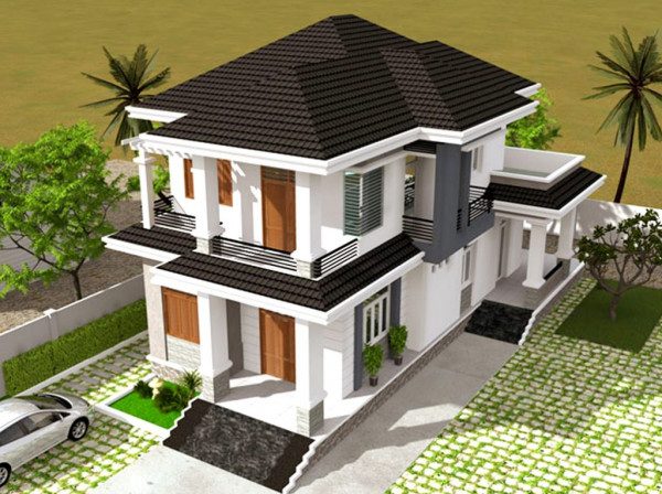 thiết kế nhà 2 tầng