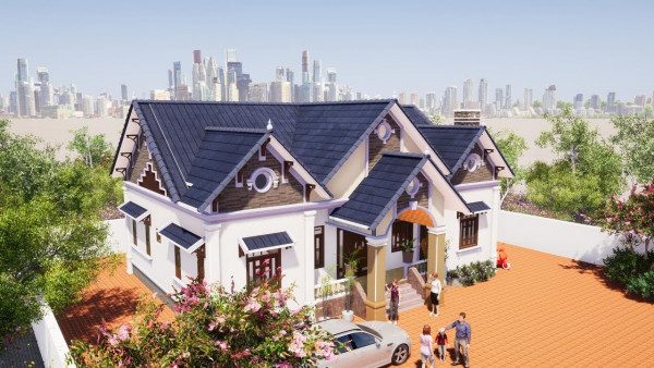 nhà cấp 4 mái thái