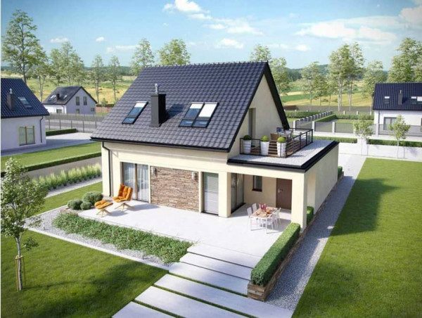 nhà cấp 4 mái thái