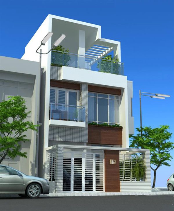 thiết kế nhà ống 2 tầng
