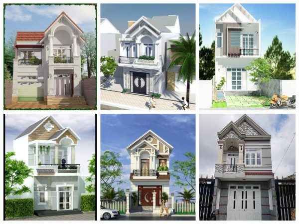thiết kế nhà ống 2 tầng