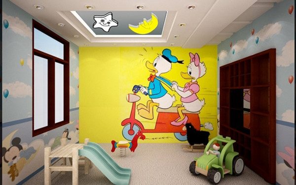 Vẽ tranh tường mầm non