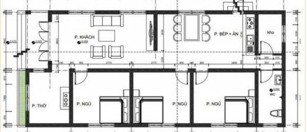 bản vẽ cad nhà cấp 4