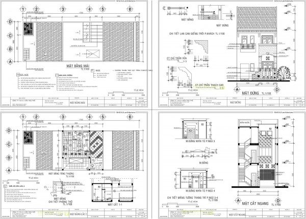 bản vẽ cad nhà cấp 4