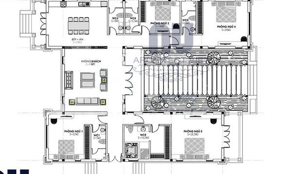 bản vẽ cad nhà cấp 4 mái thái