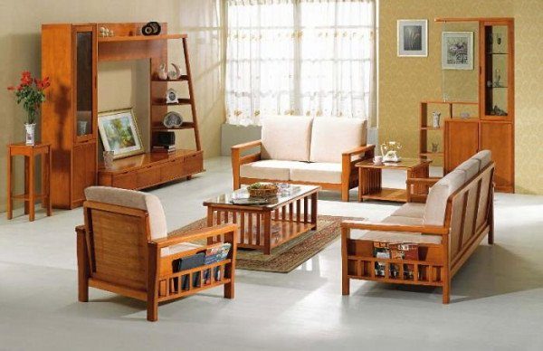 bộ bàn ghế sofa gỗ giá rẻ