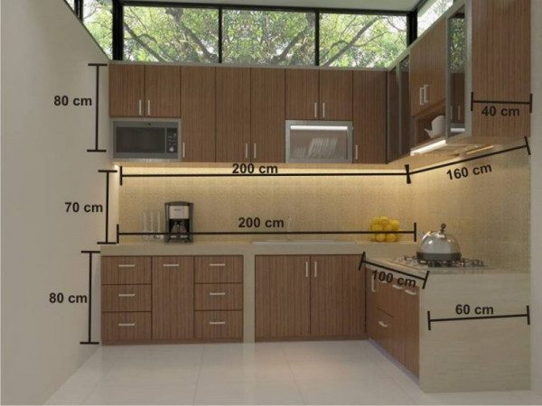 Kích thước tủ bếp