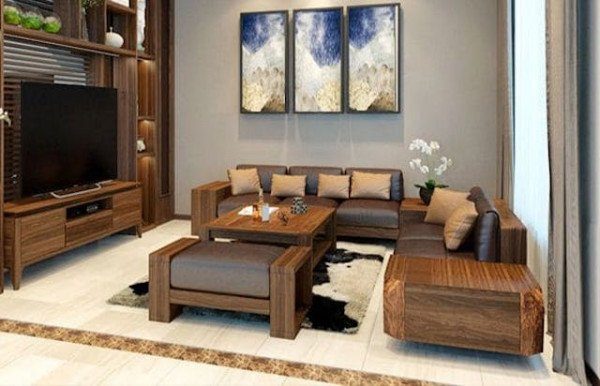 Mẫu bàn ghế Sofa gỗ đẹp
