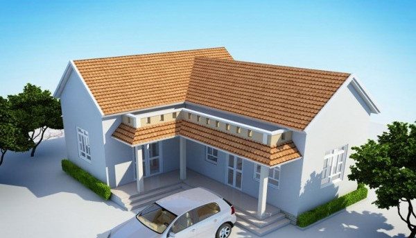 mẫu nhà cấp 4 chữ l
