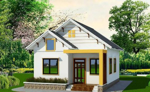 mẫu nhà cấp 4 chữ l