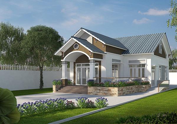 mẫu nhà cấp 4 chữ l