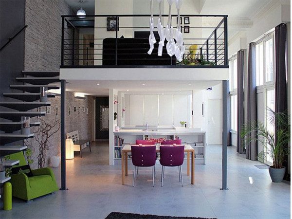 mẫu nhà cấp 4 có gác lửng 4x16