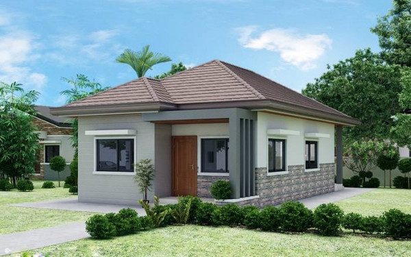 mẫu nhà cấp 4 đẹp 5x20
