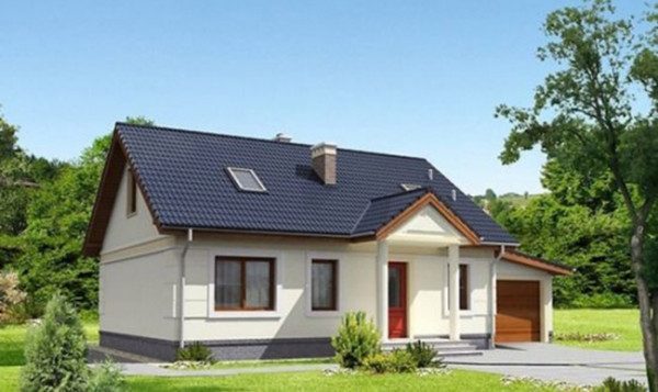 Mẫu nhà cấp 4 mái thái 5x20