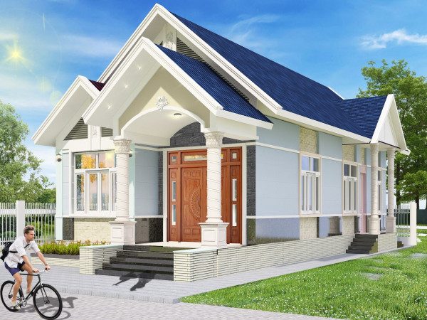 nhà cấp 4 3 phòng ngủ