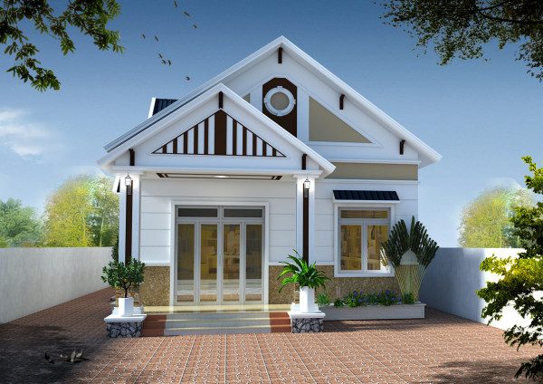 nhà cấp 4 3 phòng ngủ