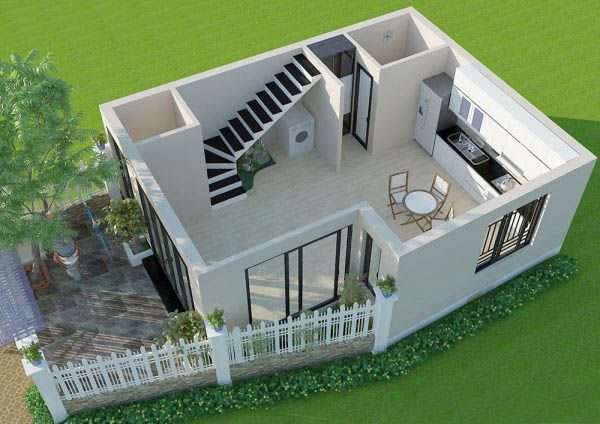 nhà cấp 4 gác lửng 200 triệu