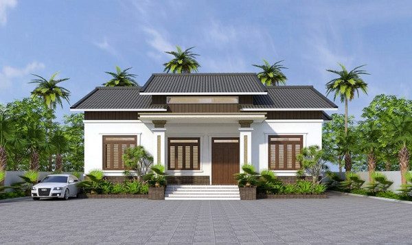 nhà cấp 4 mái thái 300 triệu