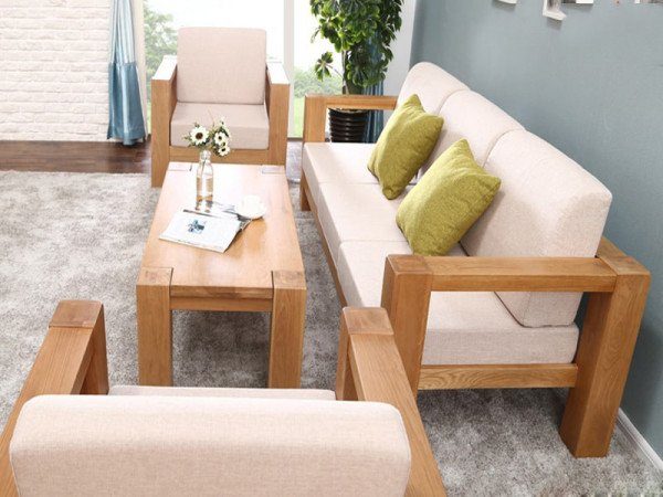sofa gỗ chữ L