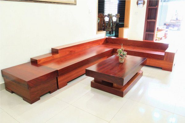Sofa gỗ nguyên khối