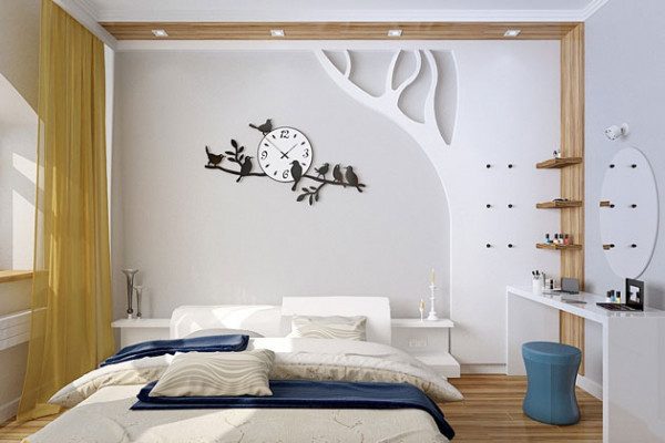 Sử dụng đồng hồ trang trí decor phòng ngủ - Nội Thất Ocean