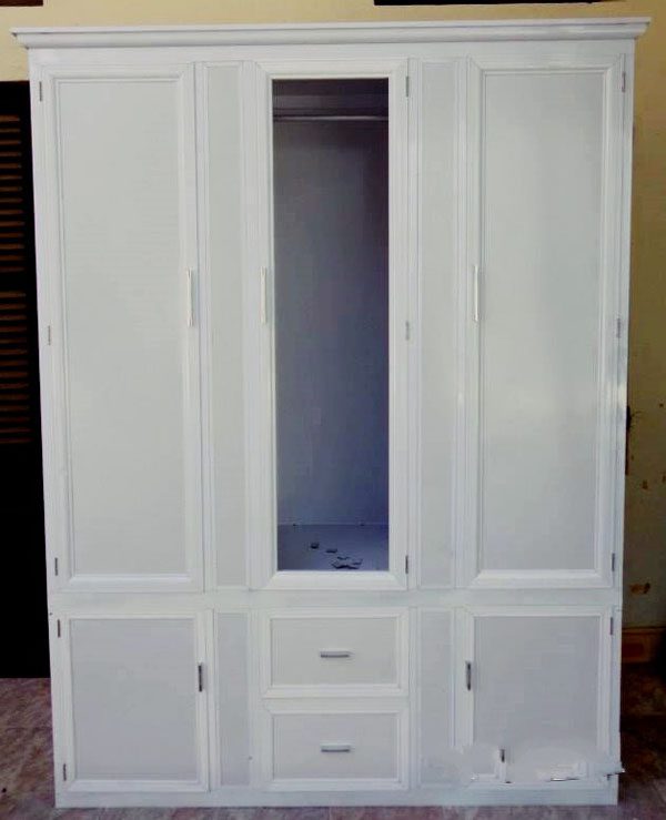 3. Tủ quần áo nhôm kính 3 buồng